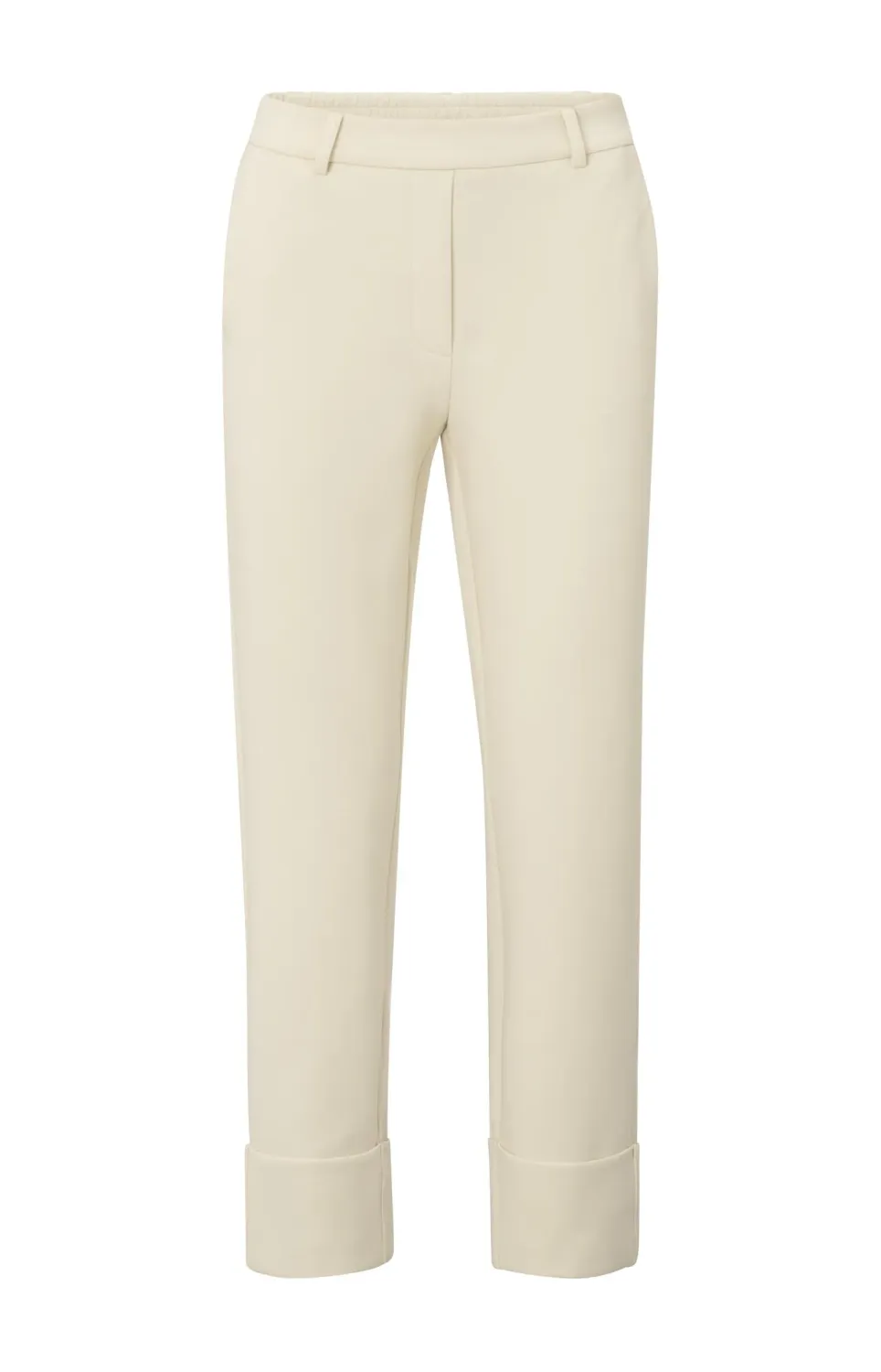 YaYa Jersey tailored trousers Beige
