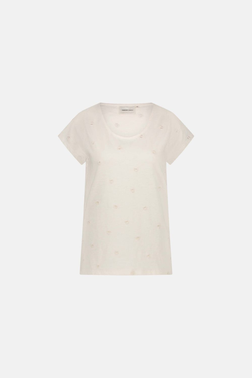 Fabienne Chapot Phil Round V T-Shirt Ecru