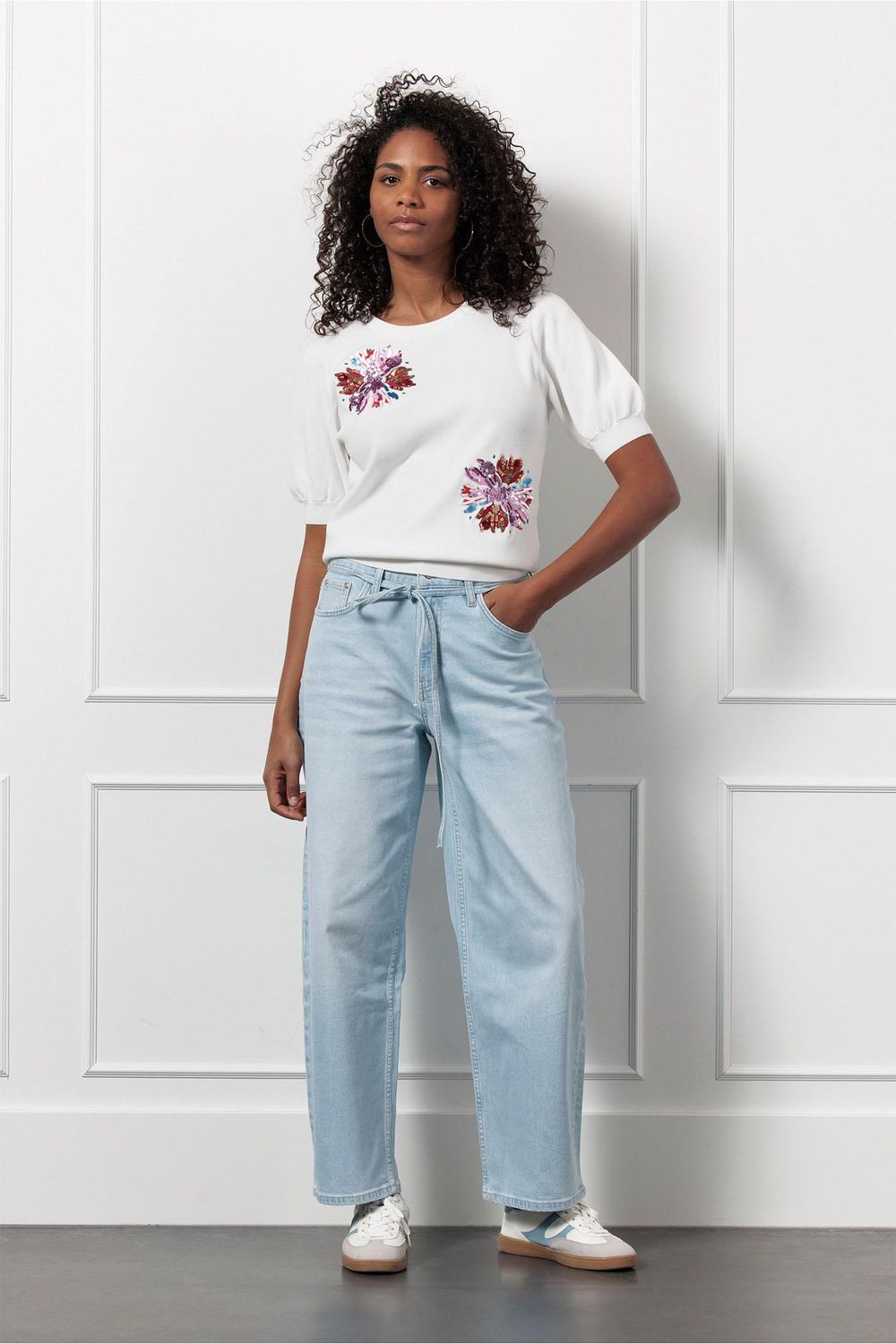 Studio Anneloes Babette denim trousers Blauw