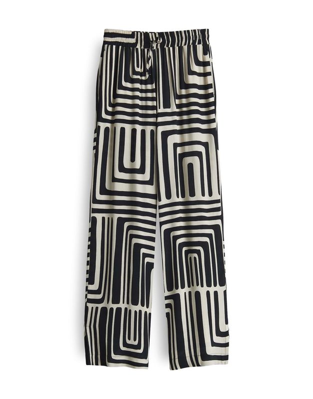 Opus Pants Malotta abstract Ecru