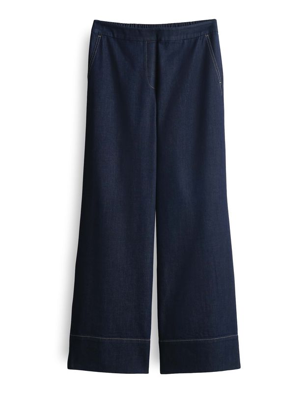 Someday Charlie wide denim Blauw