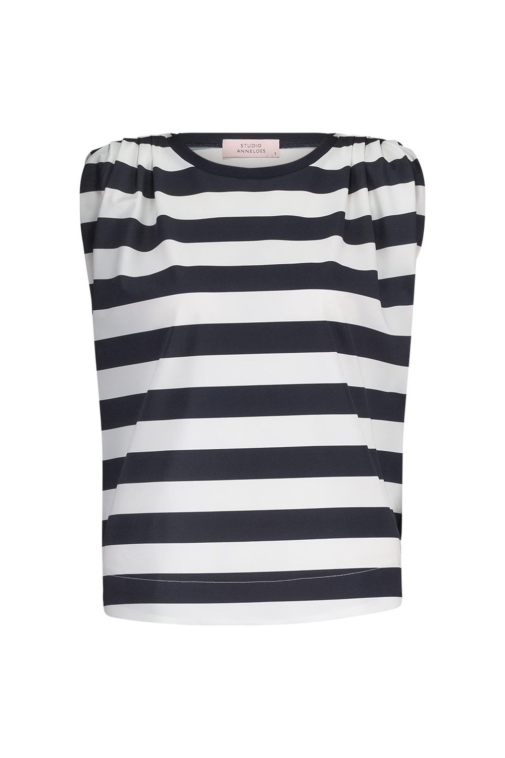Studio Anneloes Leona stripe top Ecru
