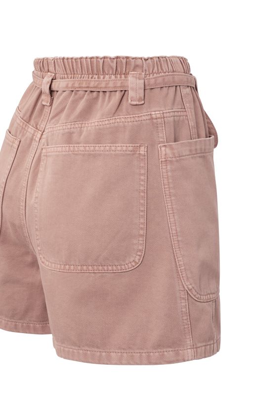 YaYa Cargo garment-dye shorts Roze