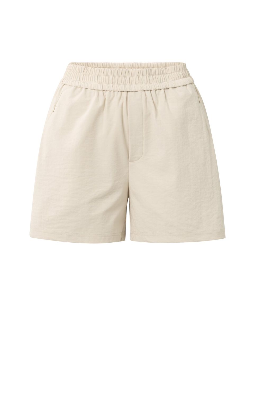 YaYa Woven short with elastic waist Beige