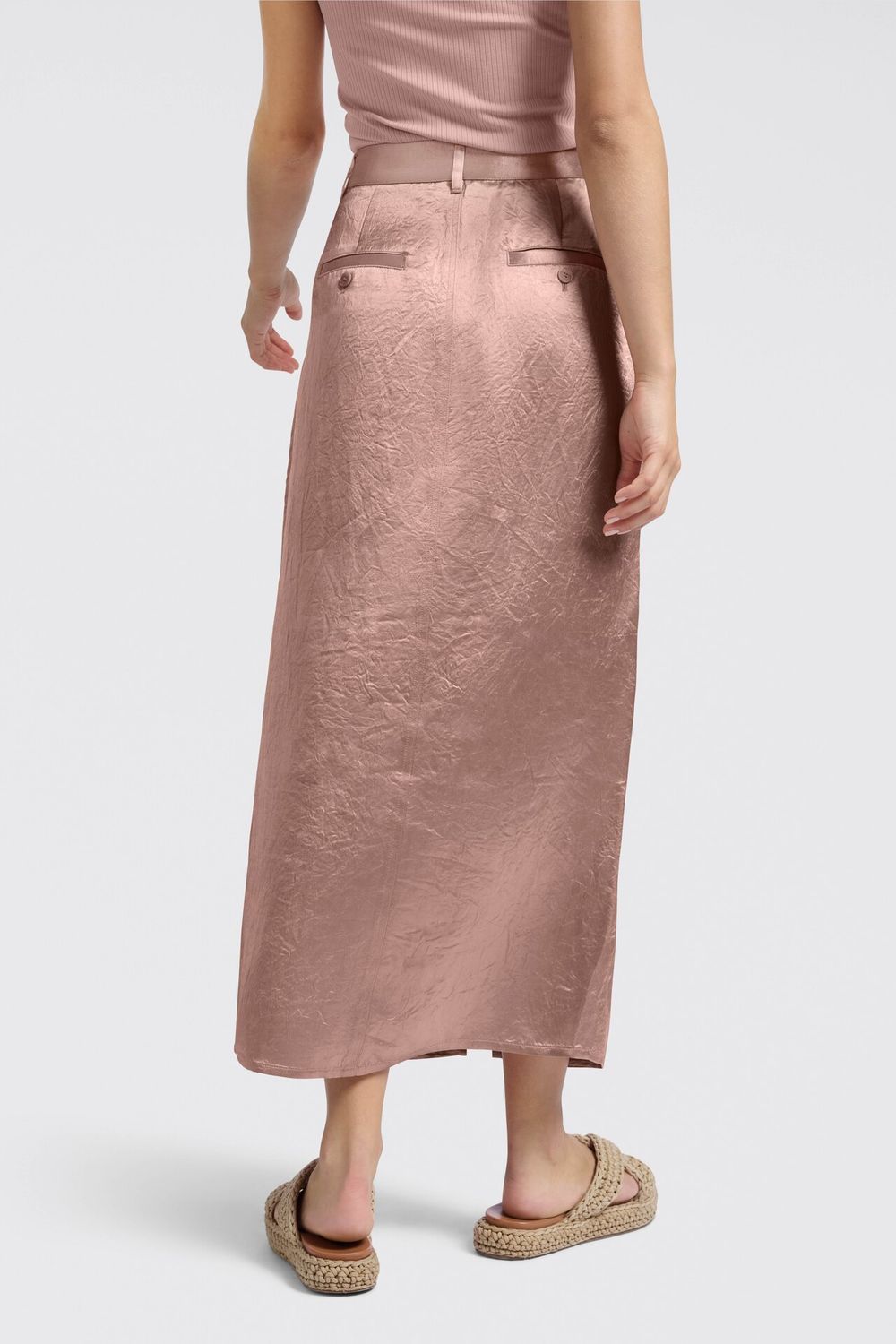 YaYa Singlet with frilled seams Roze