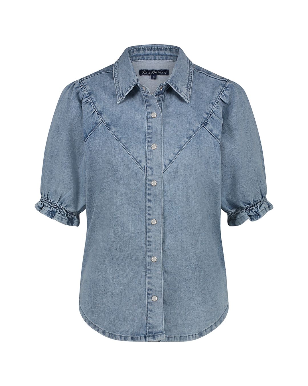 Red Button Victoria blouse light stone Grijs