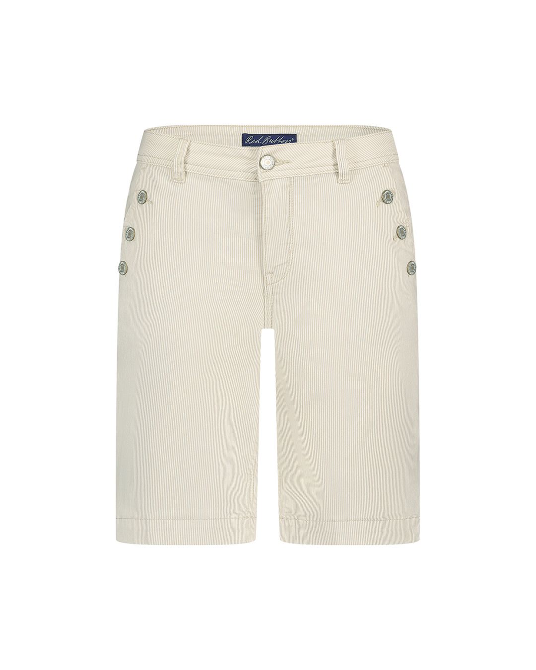 Red Button Bibette short denim stripe Beige