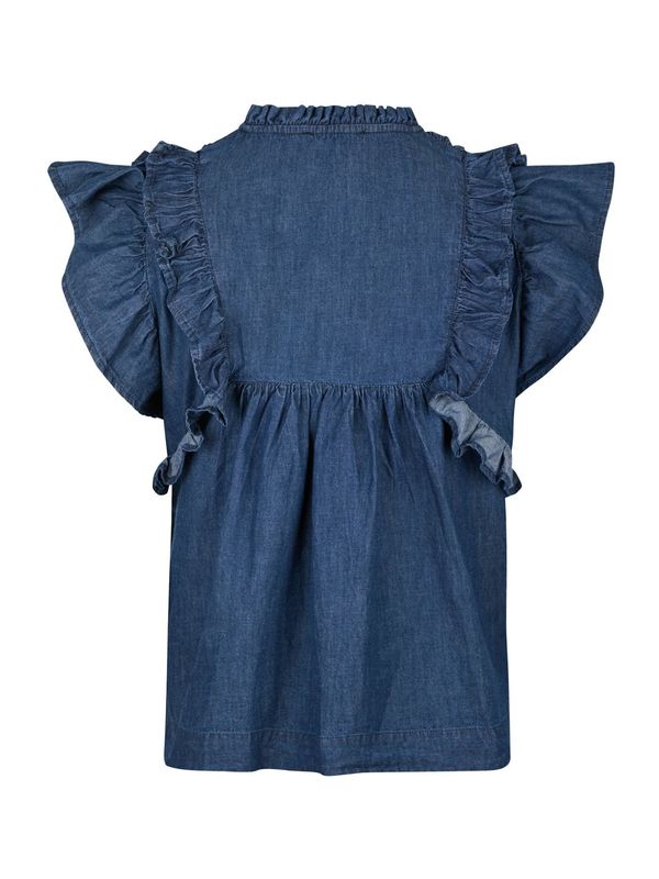 Neo Noir Jayla Denim Top denim Blauw
