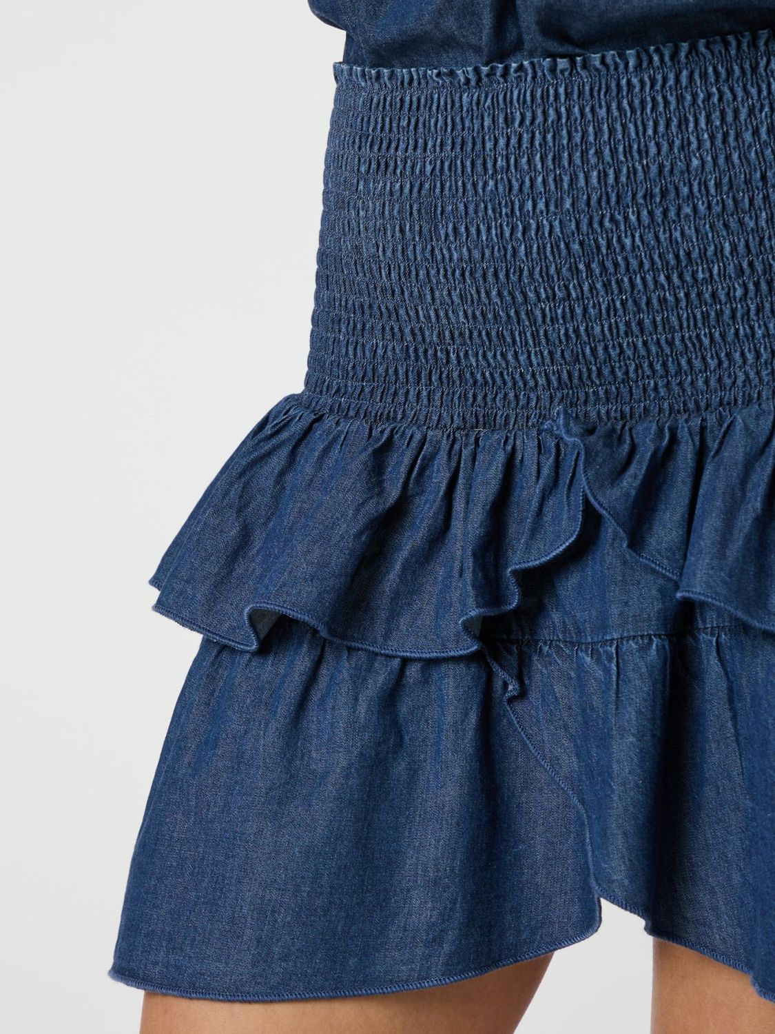 Neo Noir Carin Denim Skirt Blauw