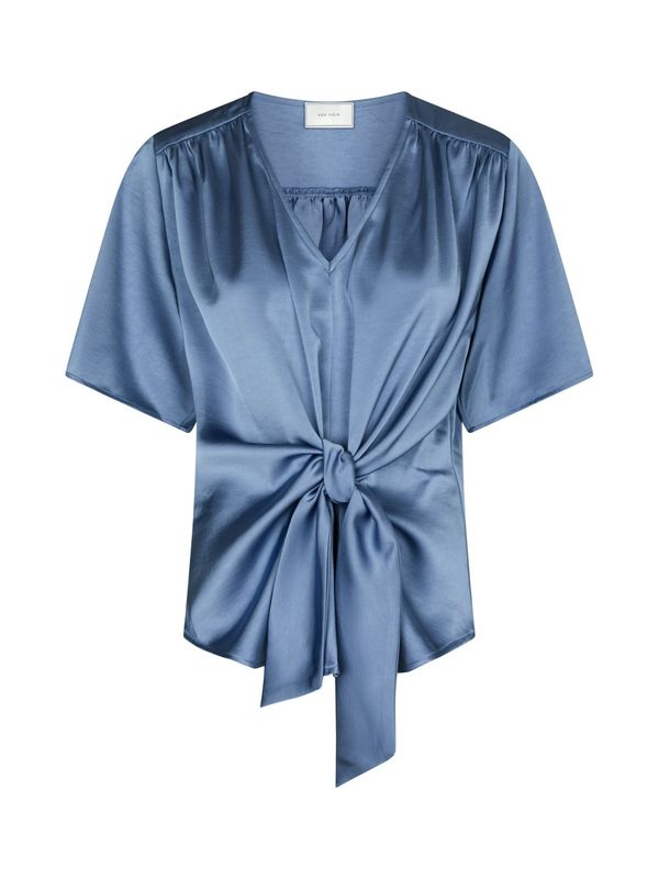 Neo Noir Casadia Heavy Sateen Blouse Blauw
