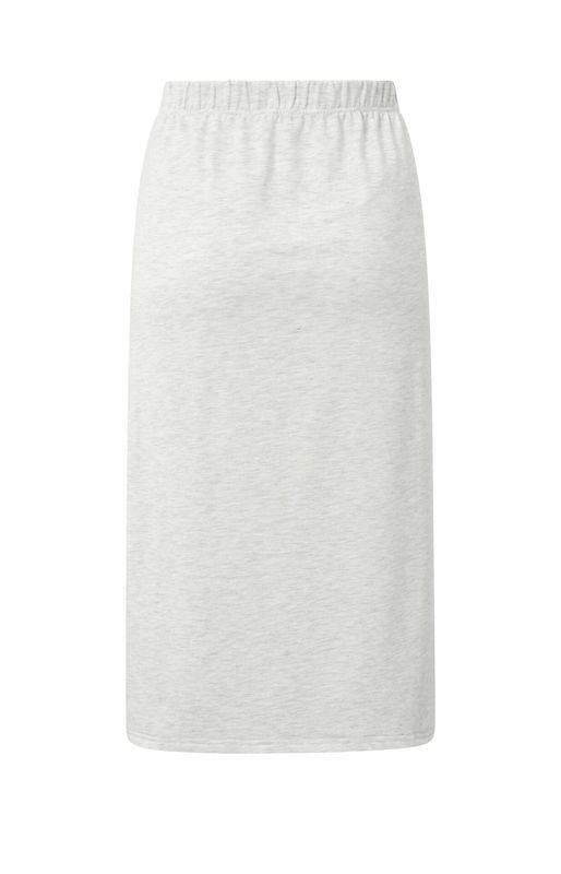 YaYa Midi skirt with slit Grijs