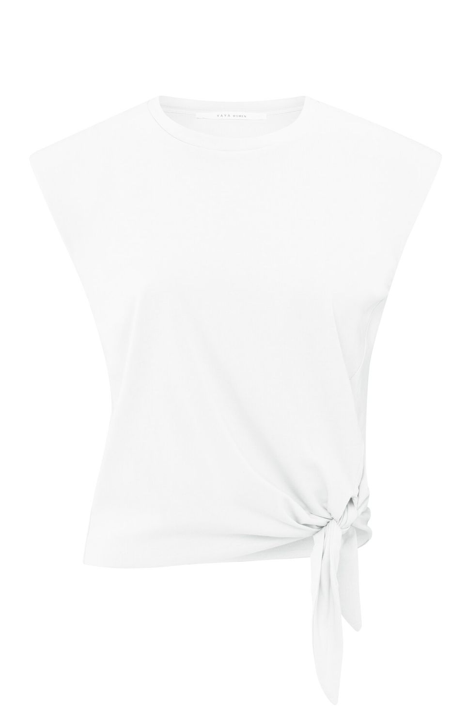 YaYa Top with knot detail Wit