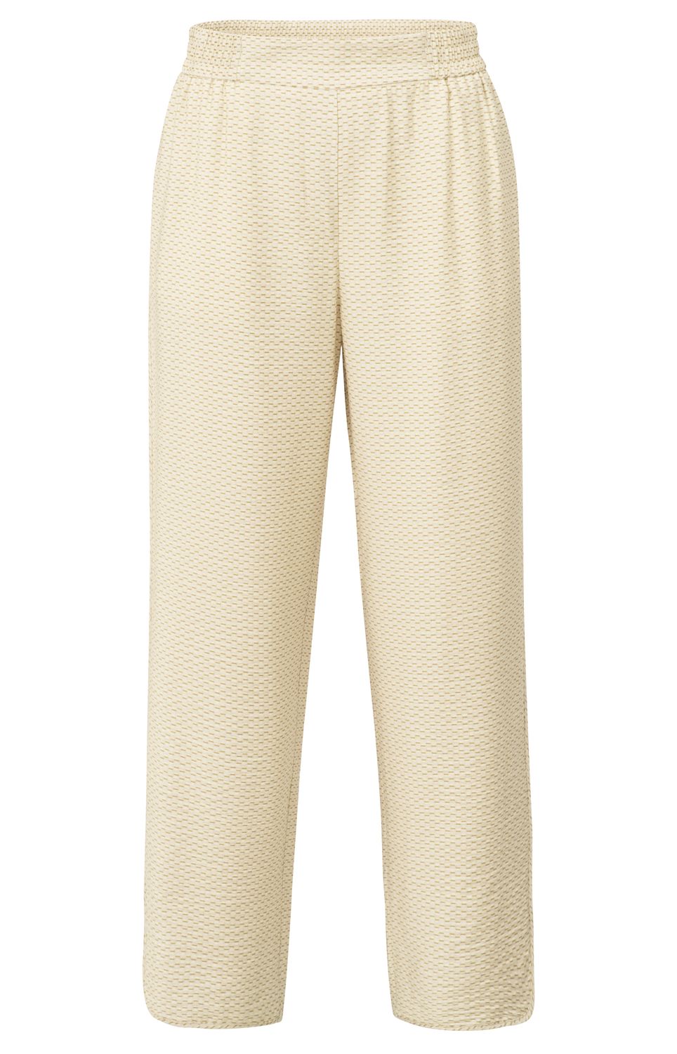 YaYa Printed woven trousers Grijs