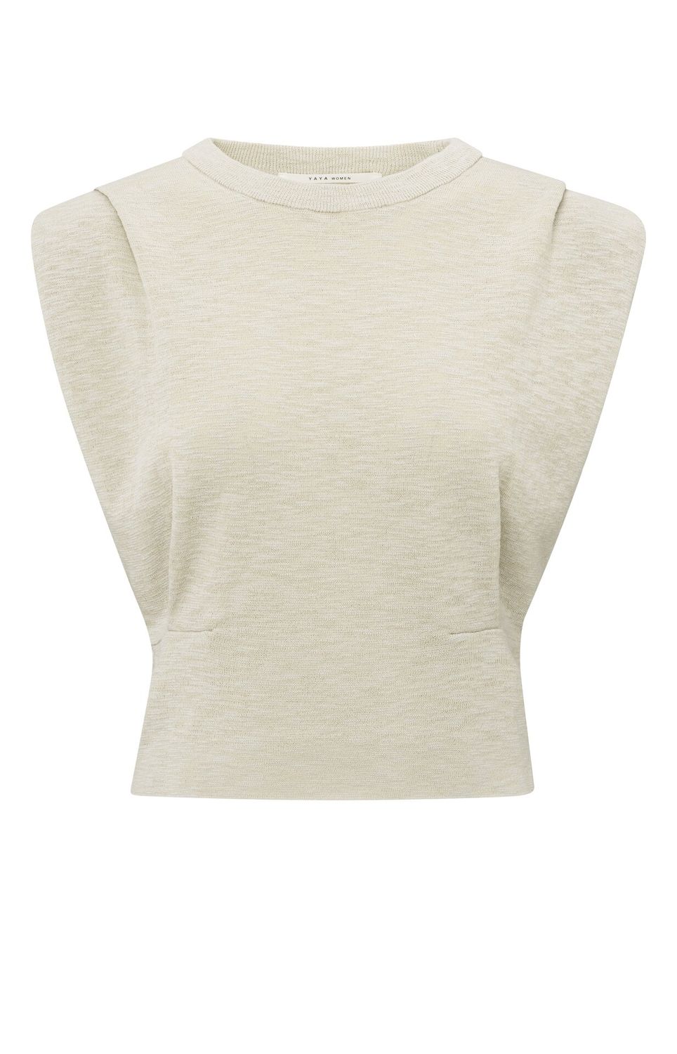 YaYa Top with shoulder details Grijs