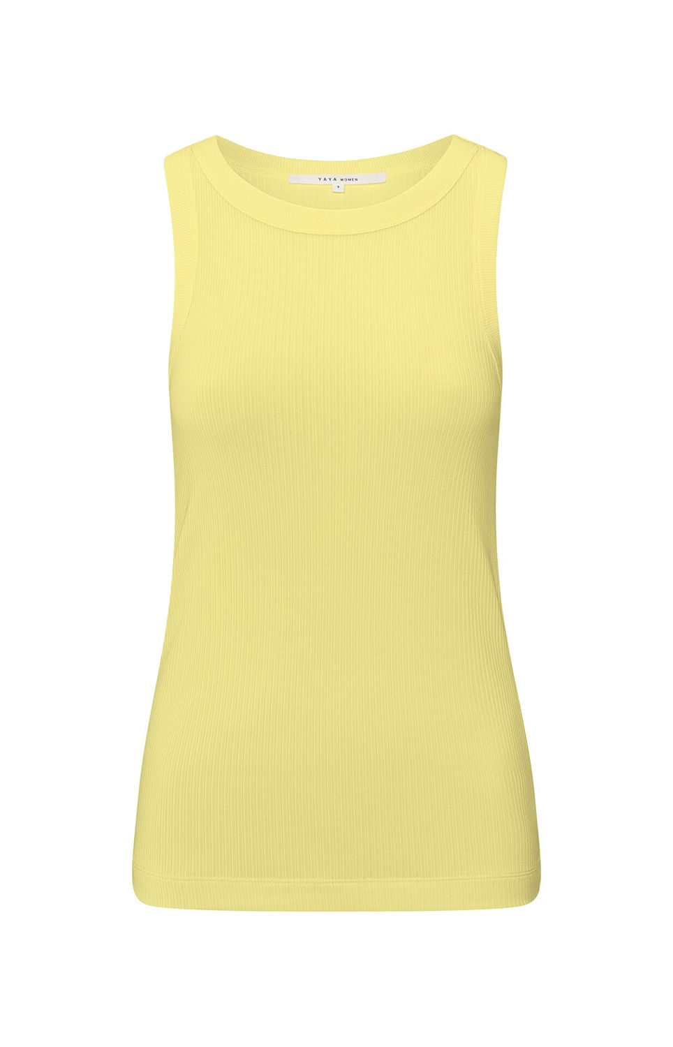 YaYa Singlet with ribbed trims Geel
