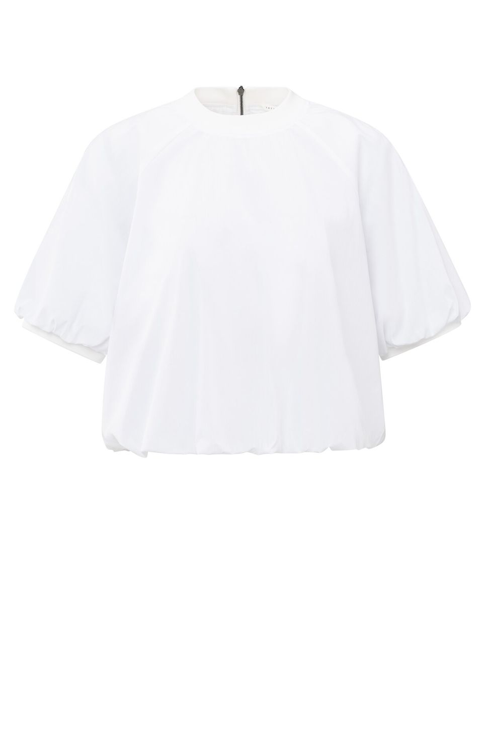 YaYa T-shirt with puff sleeves Wit