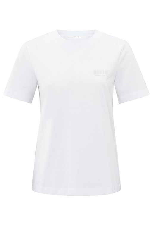 YaYa T-shirt with subtle print Grijs