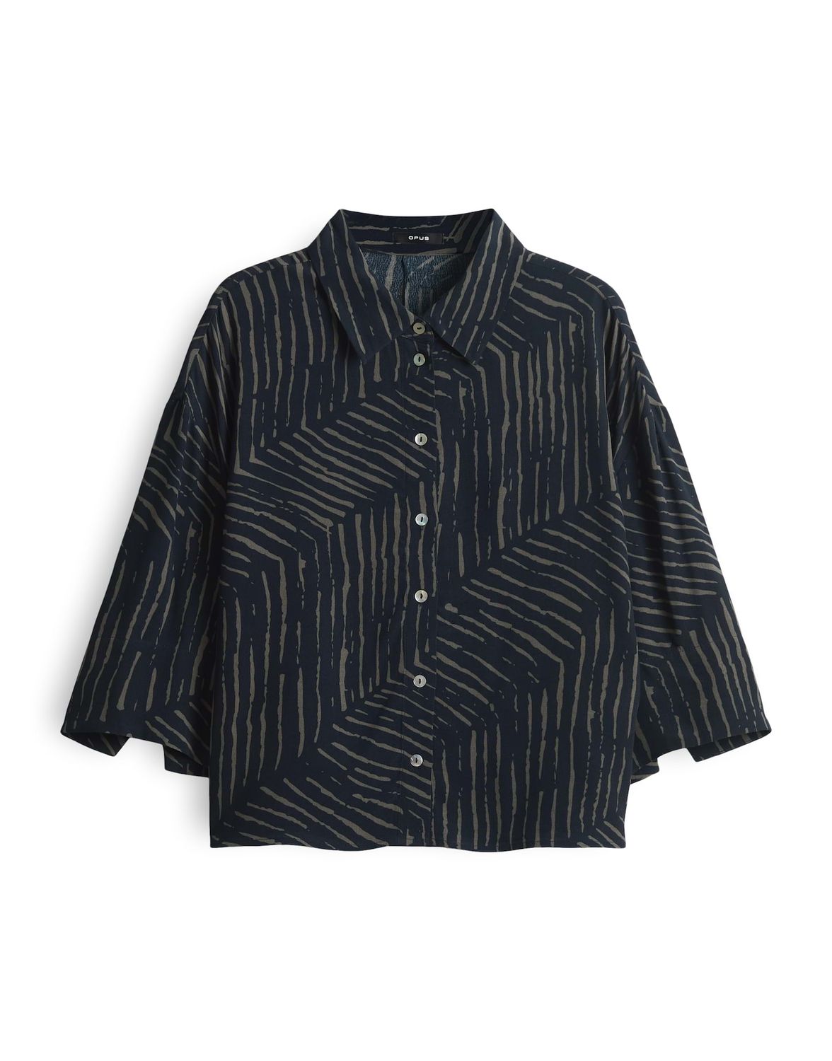 Opus Fiana palm leaves Blauw