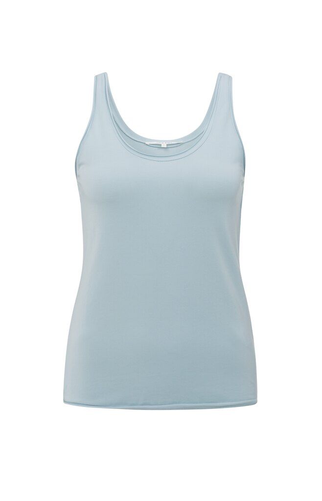 YaYa Singlet met diepe ronde hals Blauw