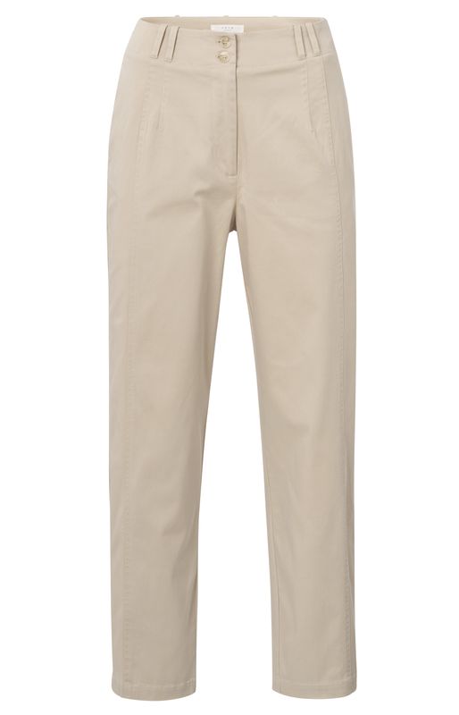 YaYa Geweven katoenen broek Beige