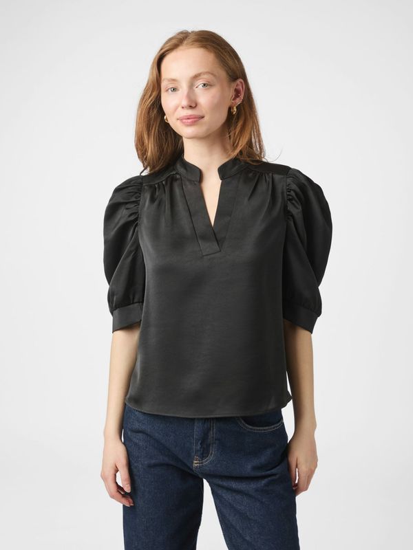 Neo Noir Roella Heavy Sateen Blouse Zwart
