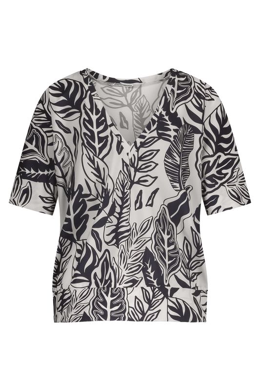 Studio Anneloes Mechi 2 way leaves top Ecru