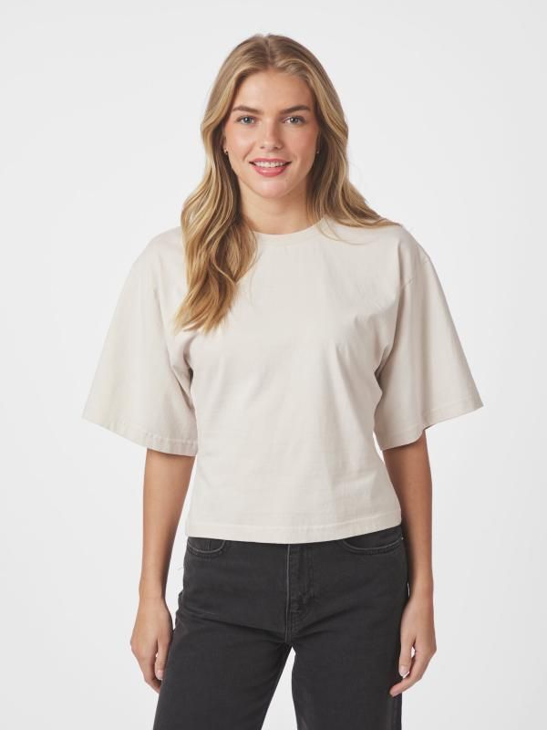 Neo Noir Asha boxy Tee Beige