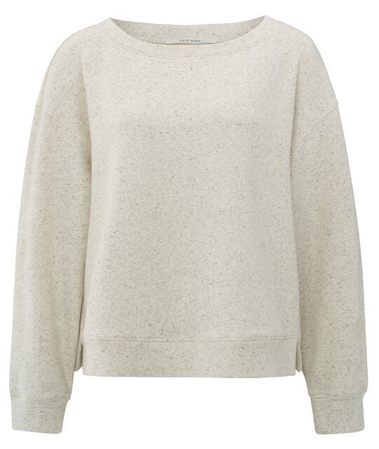 YaYa Gem?leerde sweater Wit
