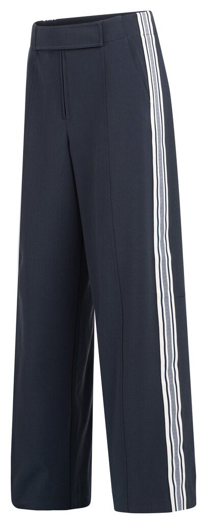 YaYa Broek met sportieve strepen Blauw