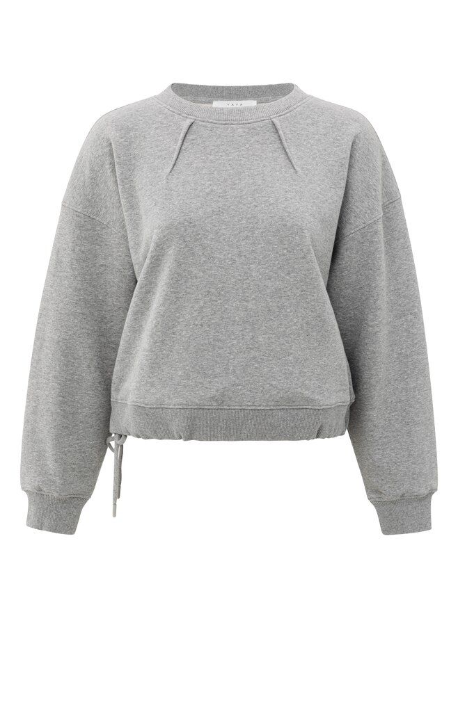 YaYa Sweater met plooidetails Grijs