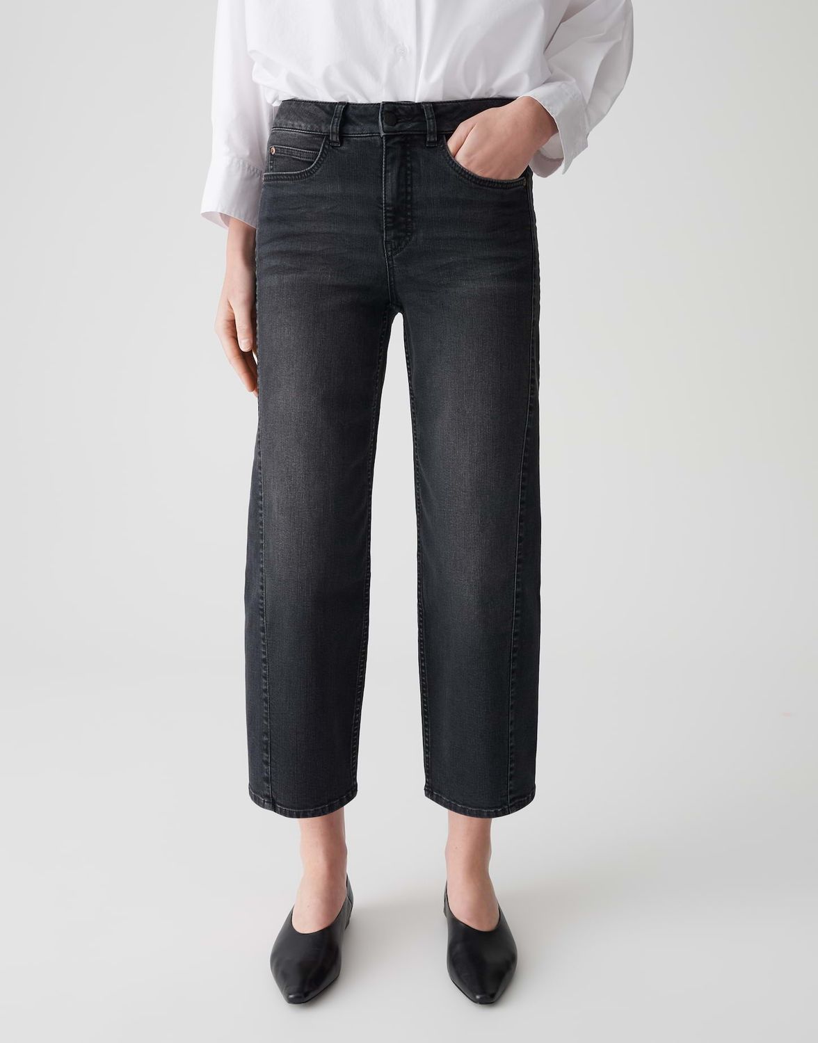 Opus Pants Melly twist Grijs