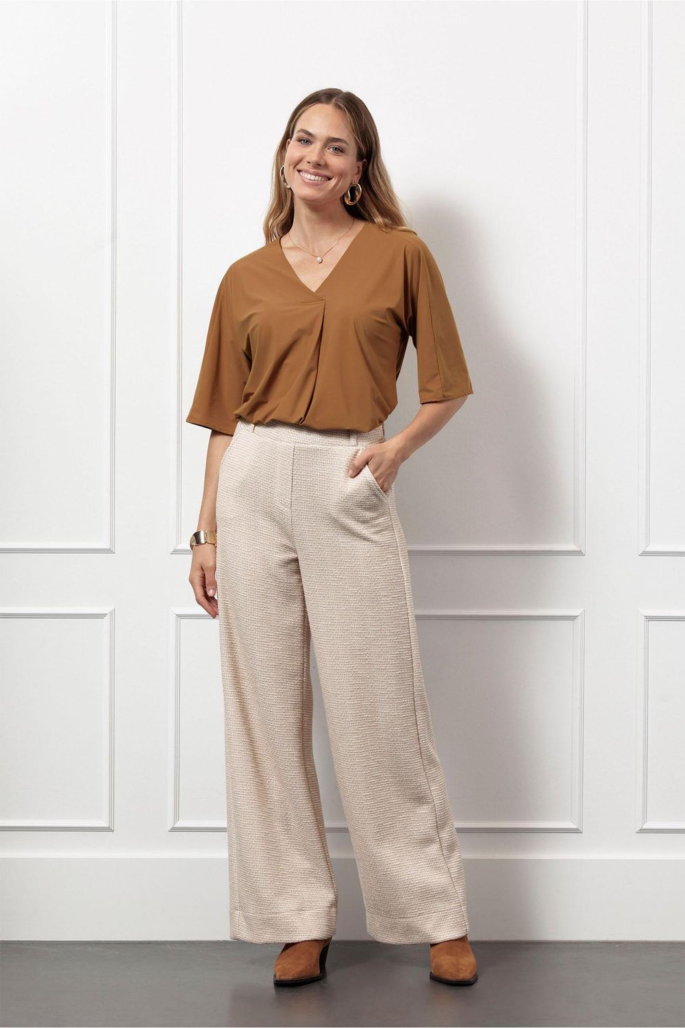 Studio Anneloes Marly top Bruin