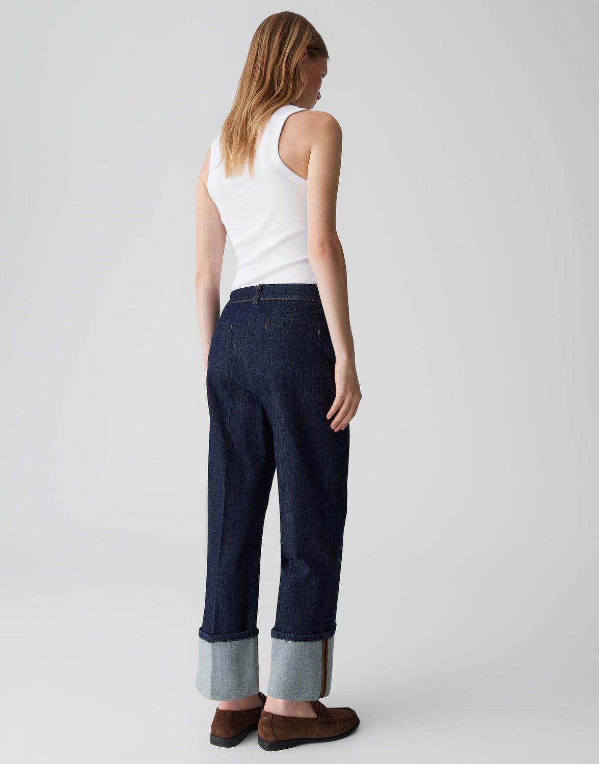 Opus Pants Moira clean Blauw