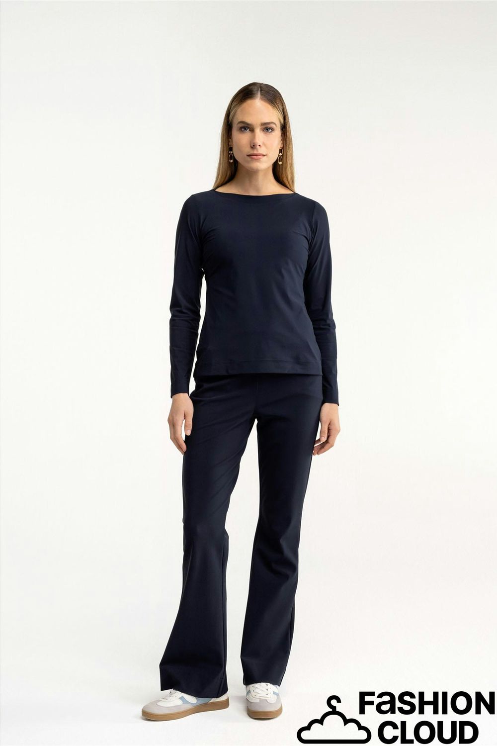 Studio Anneloes Flair bonded trousers Blauw 94800
