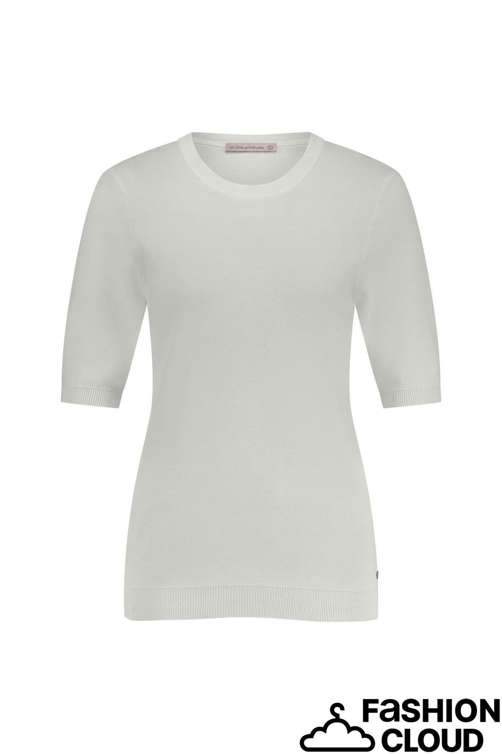 Studio Anneloes Lana ssl solid pullover Ecru 91530