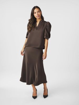 Neo Noir Roella Heavy Sateen Bruin