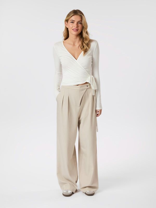 Neo Noir Zalka Eyelet Pants Beige