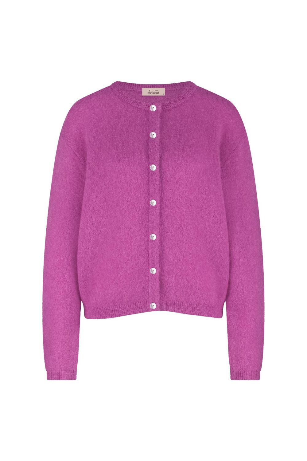 Studio Anneloes Bibi mohair cardigan Roze