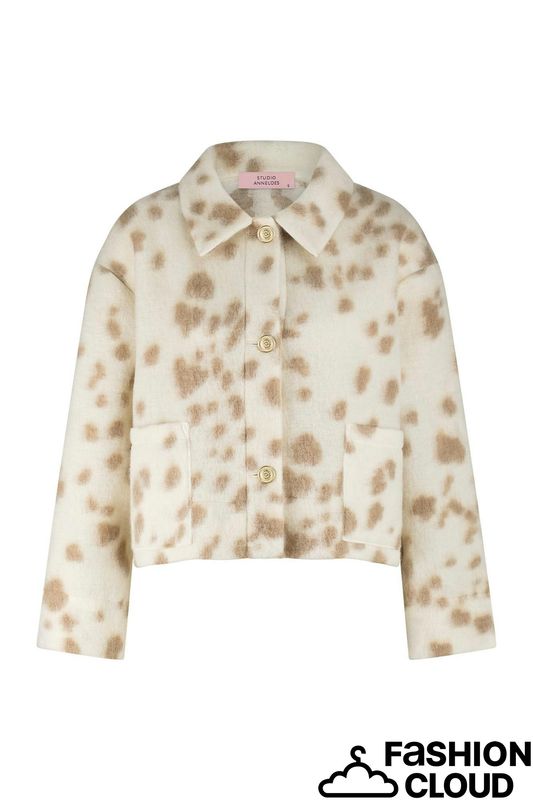 Studio Anneloes Karlie brushed jacket Ecru