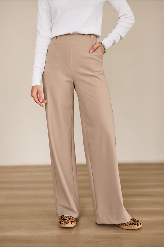 Studio Anneloes Lexie bonded trousers Beige