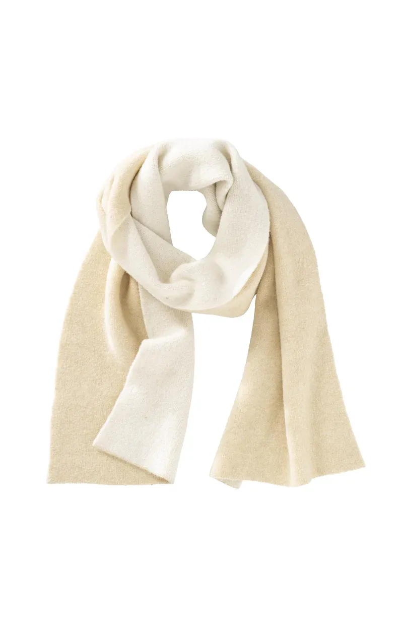 YaYa Sjaal met tweekleurig design Beige