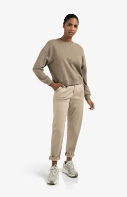 YAYA Broek met chinozakken Beige