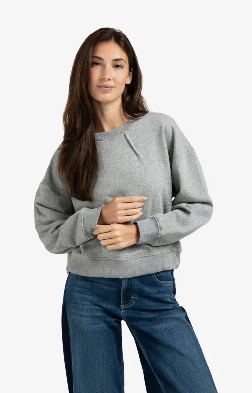 YaYa Sweater met plooidetails Grijs