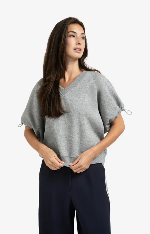 YaYa Sweatshirt met V-hals Grijs