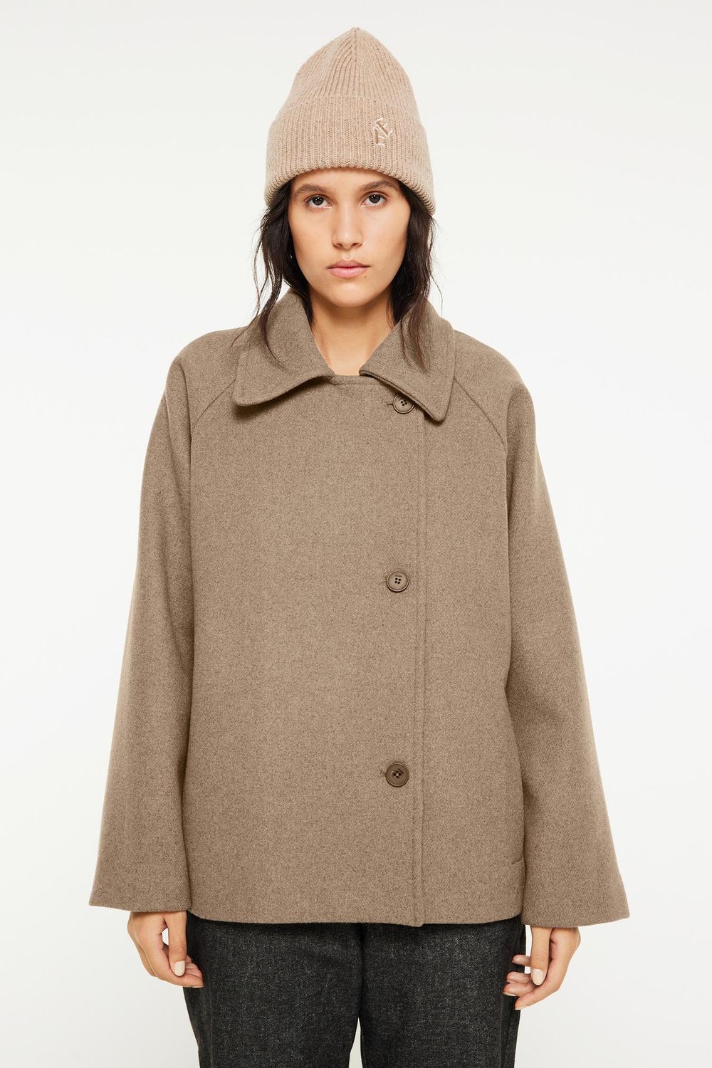 Elvine ERIJANA Beige melange jas