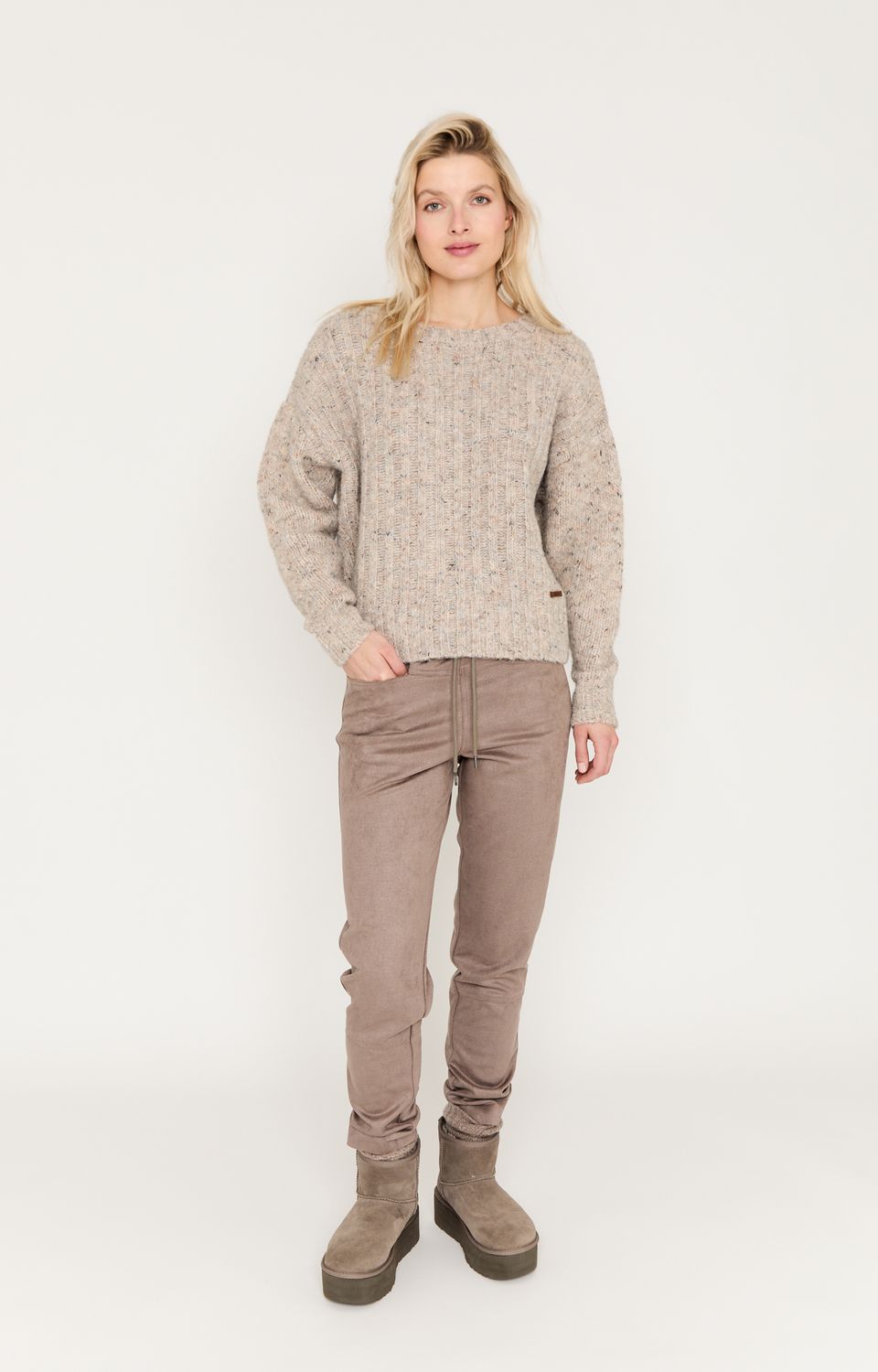 Moscow 1901 Care  Vest lange mouw Beige