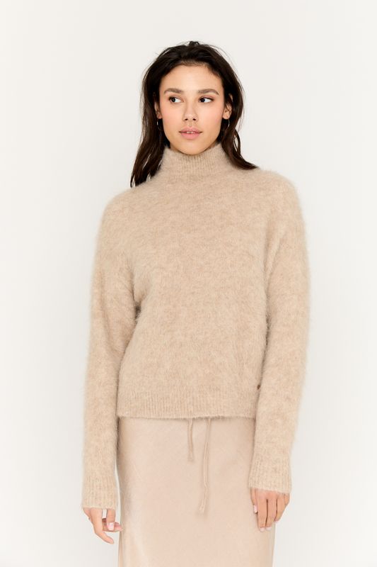 Moscow 1801 Ashley trui lange mouw beige