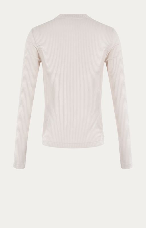 Moscow 2201 T-shirt lange mouw Ecru 53-04-Top