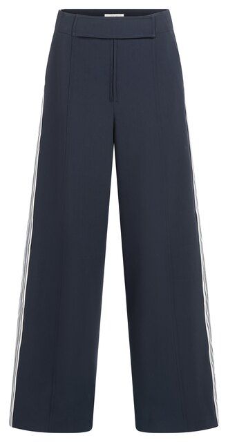 YaYa Broek met sportieve strepen Blauw 01-301215-508