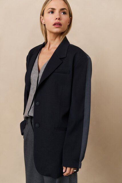 YaYa Gebreid gilet met V-hals Grijs 01-010120-508